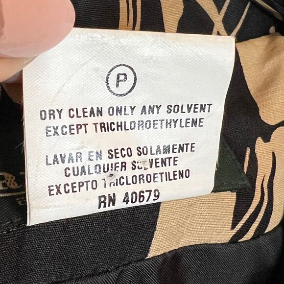 Harvé Benard by Bernard Holtzman 100% Silk Bamboo Jacket 3/4 Sleeve Size 12 - Picture 4 of 4